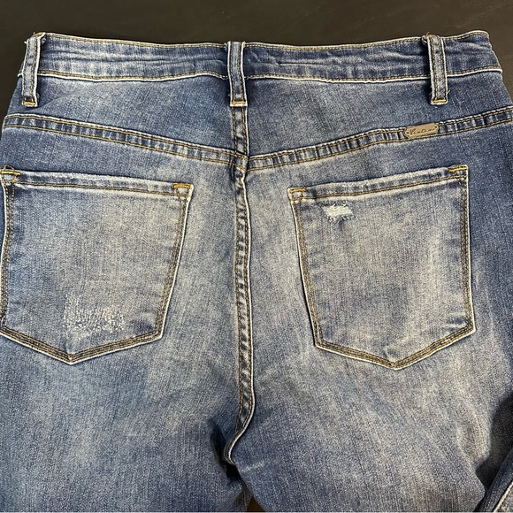 KanCan Button Fly High Rise Skinny Distressed - Picture 10 of 15